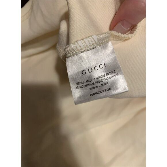 Gucci Womens Ivory Green Red Sport Tennis Short Sleeve Mini Dress Large - Picture 6 of 7